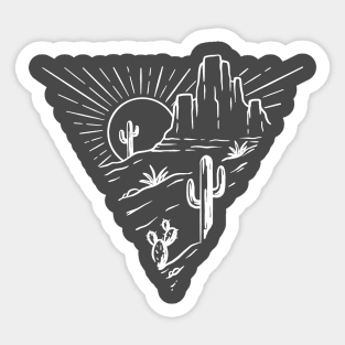 Desert Triangle Sticker